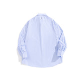 Men's Light Blue Striped Shirt